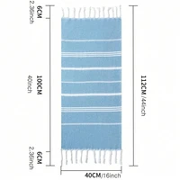 Cotton Turkish Kitchen Towel Nordic Tassel Tea Towel Rectangular Tablecloth Striped Hand Towel Bathroom Accessories set 2