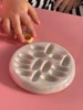 Korean Handmade Ring Holder Jewelry Storage Desktop Home Decorative Disk Ring Slot Storage Ceramics Tray Photography Props 2