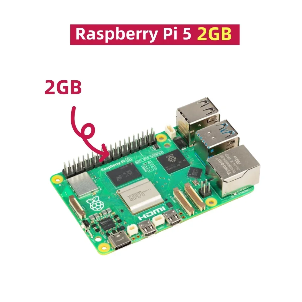 Raspberry Pi5 8GB 16GB 4GB 2GB Kit Laptop MIni PC Computer