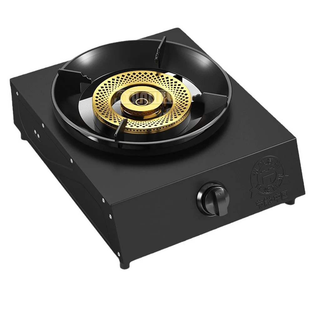Kitchen Single Gas Cooker Household Stainless Steel Gas Stove Cooktop Energy-saving Encimera