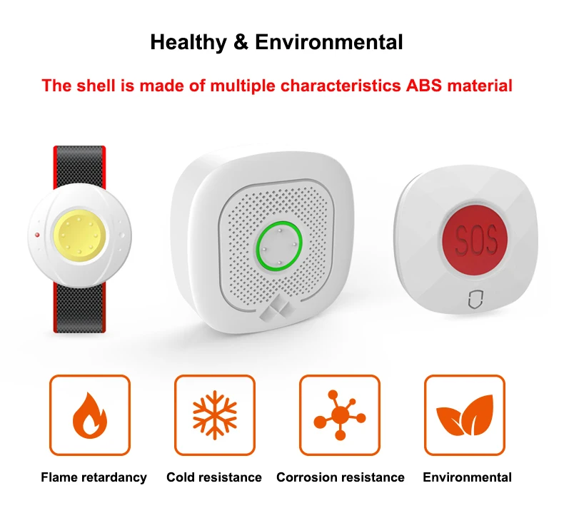 Tuya APP SOS Emergency Button elder Fall Down Detector For Home Security Alarm System