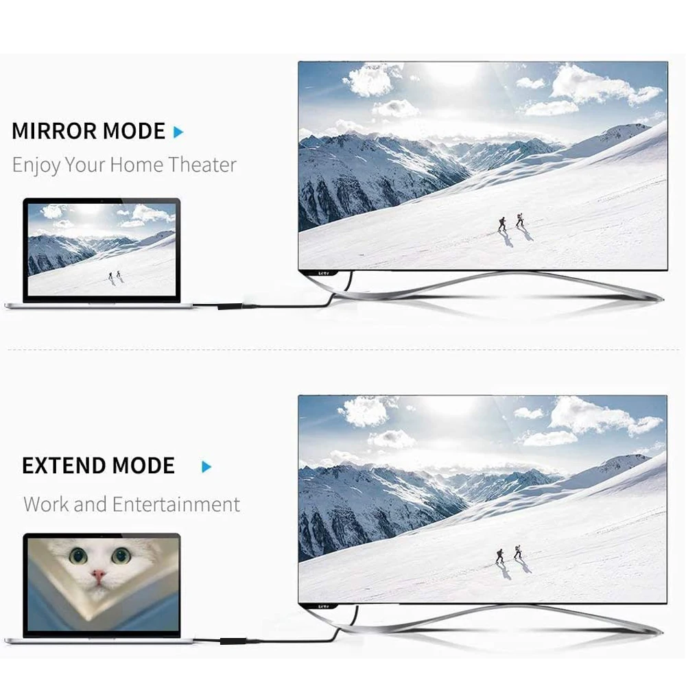 MDP 또는 디스플레이 포트 to HDMI 4K VGA DVI 3-in-1 어댑터, DP 미니 디스플레이 포트 to VGA DVI HDMI 4K 케이블 컨버터 어댑터