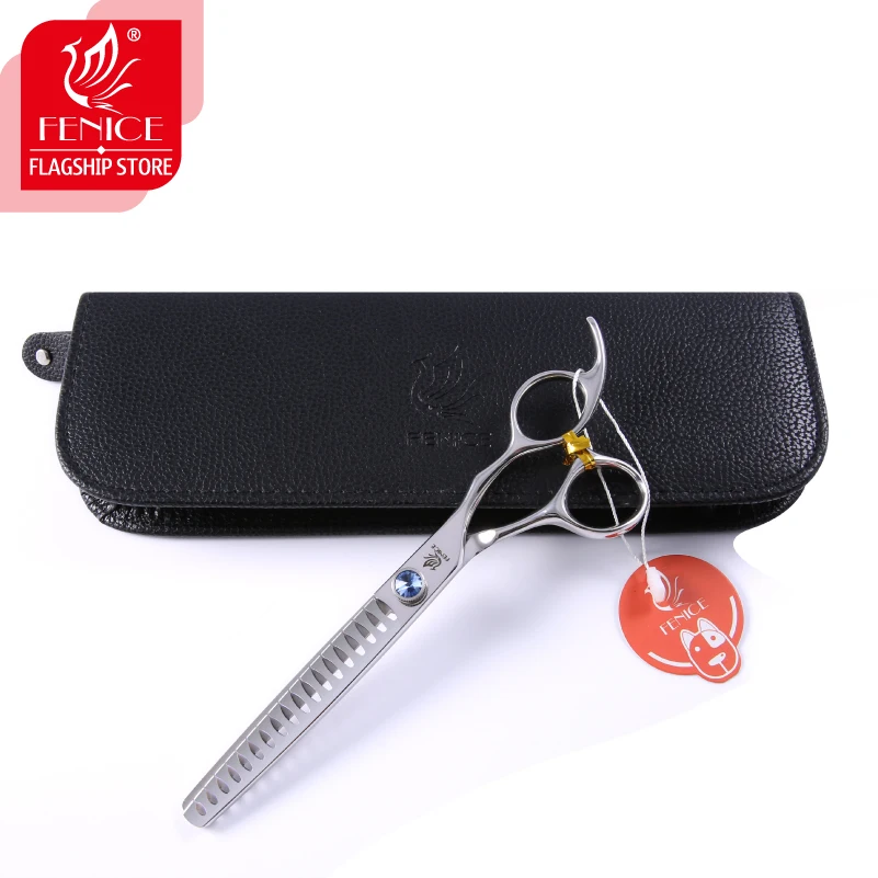 7.0/7.5 pet dog grooming scissors Japan440C left-hand use thinning rate 75%