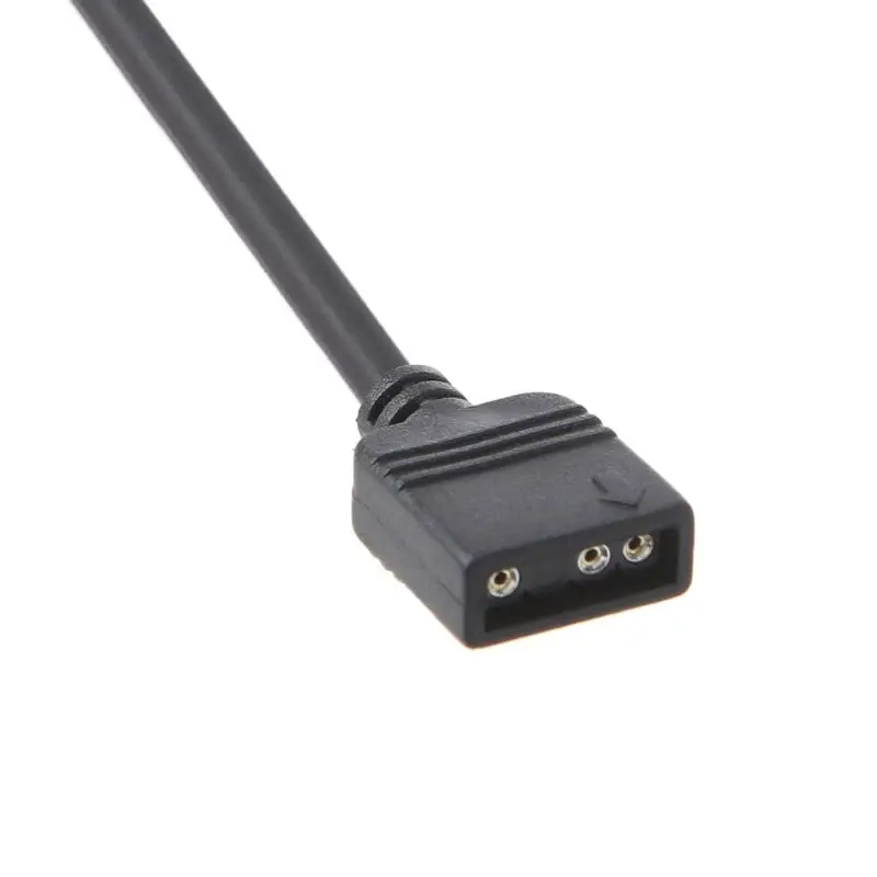 

Durable 5V RGB VDG Adapter Line Connector for Computer Accessory Motherboard 5V 3Pin VDG to Normal 3Pin Conversion Cable