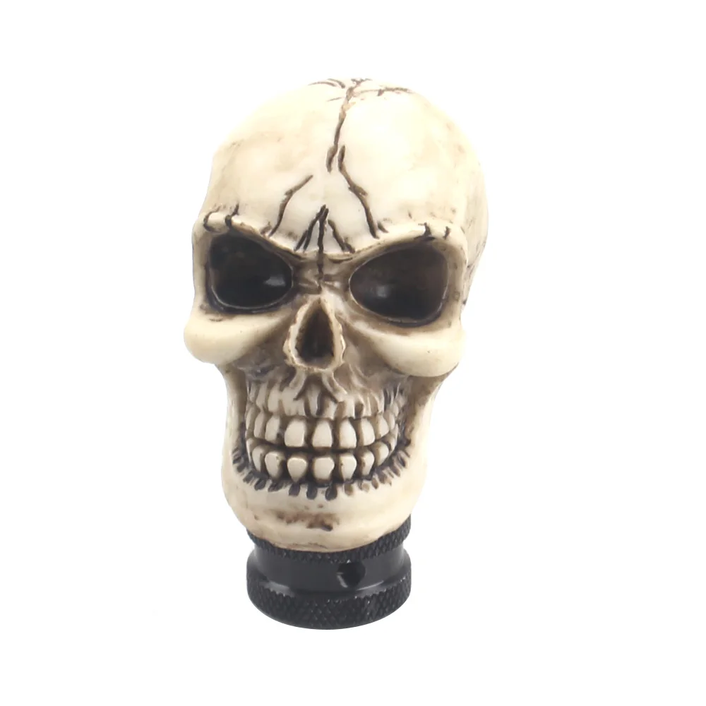 Skull-Shaped Gear Shift Knob - Unique Car Accessory & Decor