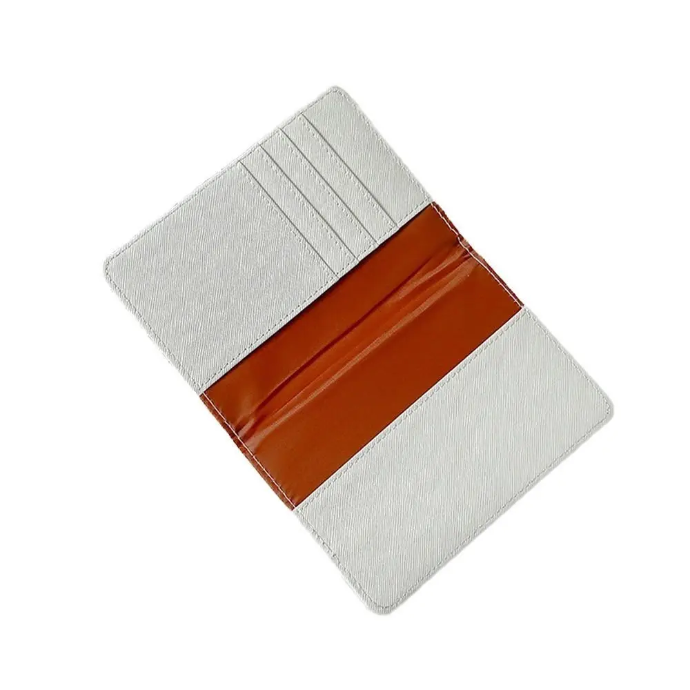 Cartoon Rabbit Passport Holder Pu Leather Multi-function Card Clamp Wallet Multicolor Light-weight Passport Cover Unisex