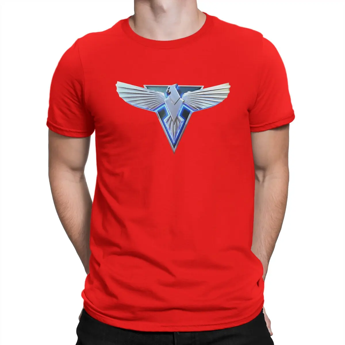 thumbnail image 1 of Camisetas para hombre Allies Red Alert, divertidas camisetas de manga corta y cuello redondo, de algodón puro, talla 6XL., 1 of 7