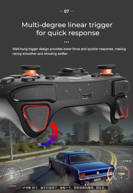 Dareu Bluetooth Gamepad Controlador De Jogo Sem Fio 360 ° Pc Joystick  Dualshock Controladores Para Android Tv Telefone Interruptor - Controles De  Videogame - AliExpress