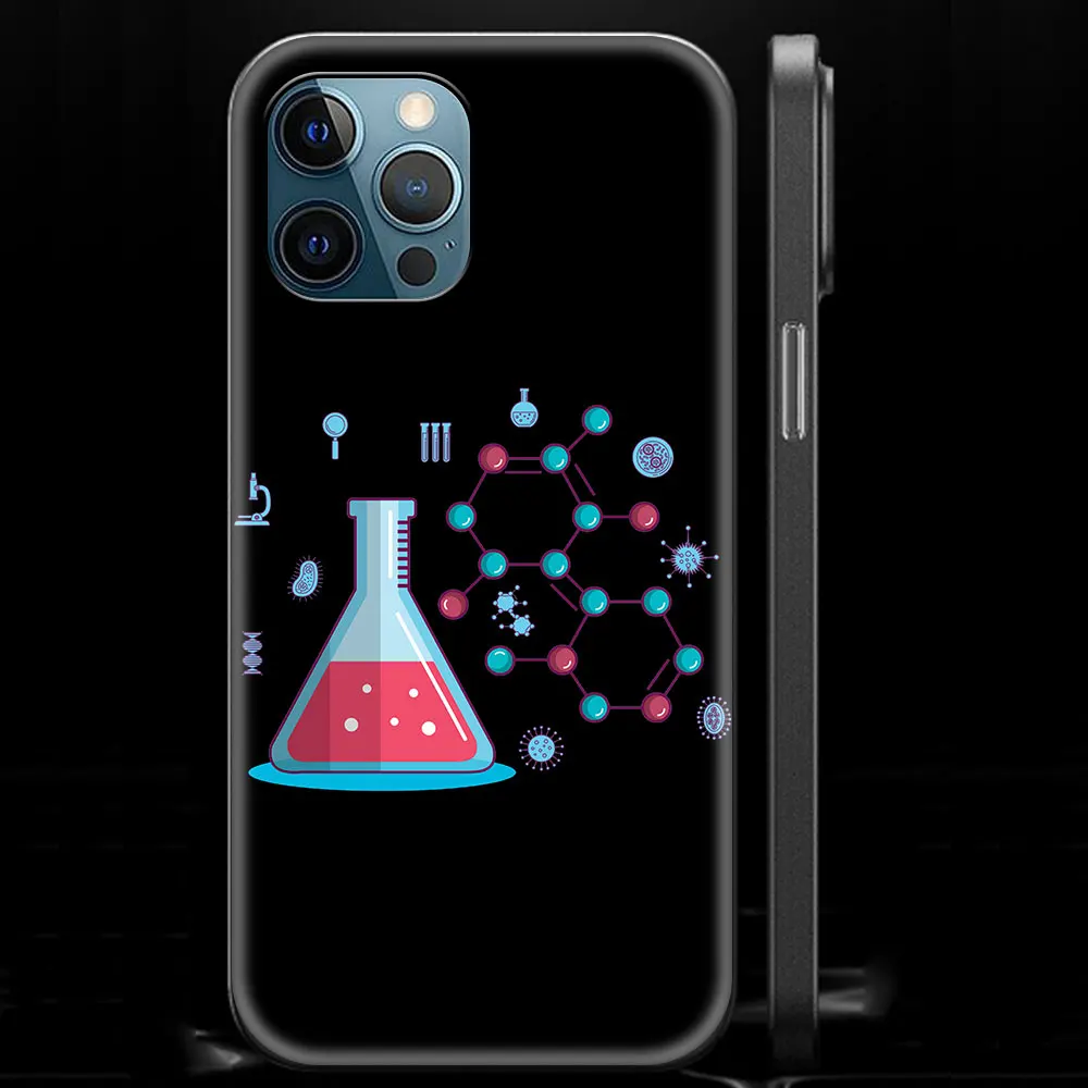 uniform experiment - クジラ iPhoneX用 Science Chemistry Biology Laboratory Luxury Phone Case For