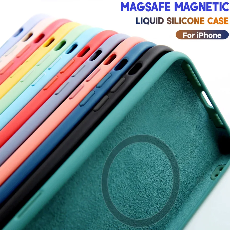 Per Magsafe Custodia Magnetica Di Ricarica Wireless Per Iphone 14 12 11 13 Pro Max Mini Xr X Xs Max 7 8 Plus Se 2020 14 Pro Max 14 Pro Max Cover In Si