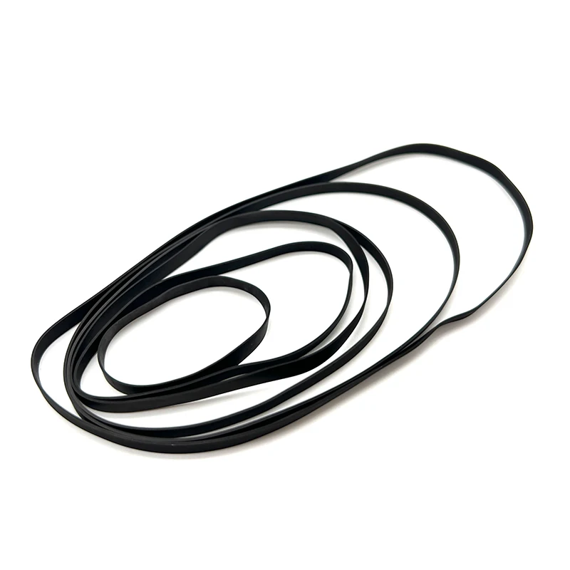 Rubber Drive Belt Width 3mm Thickness 0.6mm Flat 1Pcs For Tape Recorder Repeater VCR Single Player Transmission Belt Accessories transmission belt,rubber drive belt,recorder tape drive accessories,recorder tape accessories,audio accessories