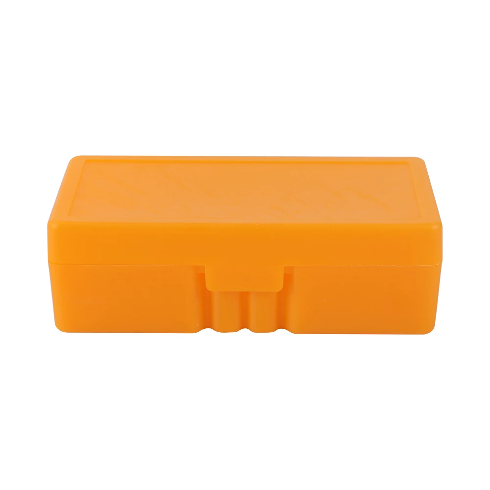 Ammo Storage Box 50/100 Rounds Tactical Bullet Box 9mm/.223/.38Super Pistol Rifle Ammo Carry Storage Box Flip-Top Bullets Case Hunting Accessory