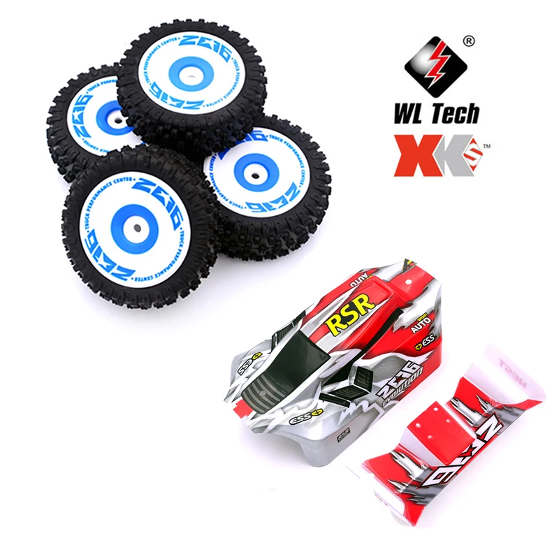 RC Anti-Kollisionsstoßstange & Heckflügel-Set – Für WLtoys 144001, 124017, 144010