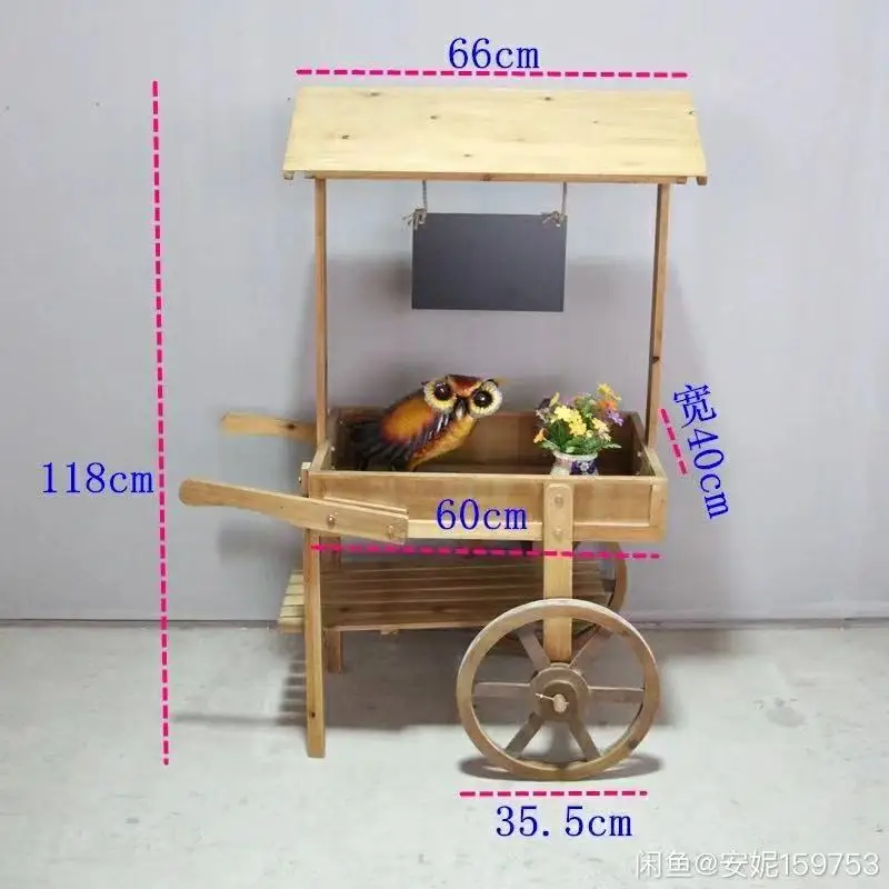Place A Stall for Sale Float Trolley Flower Room Window Shelf Display Flower Stand Old Ornament
