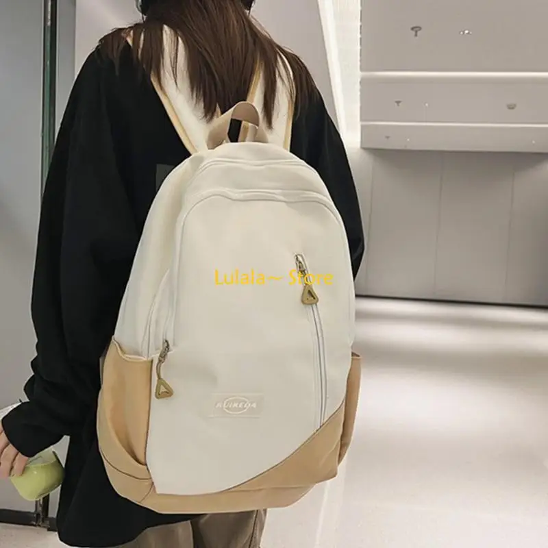 【Quality】 Y4QA Versatile Large College Student Backpack School Bag Travel Daypack.