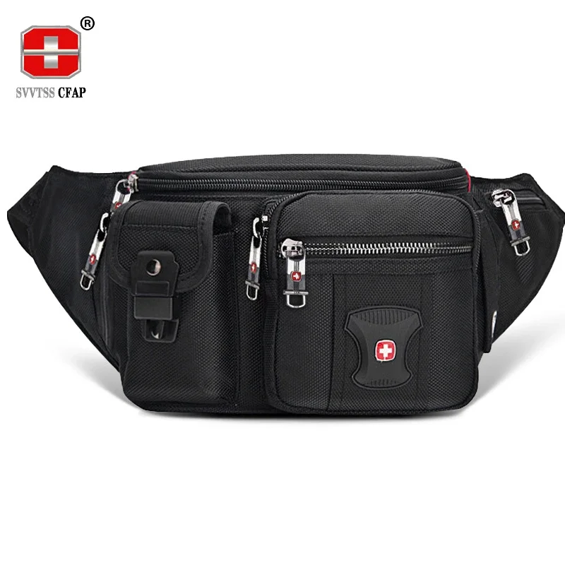 

waist pack Men black Belt bag fanny pack for women bumbag Male waist pouch hip bag Multi -function Casual Riding pouch
