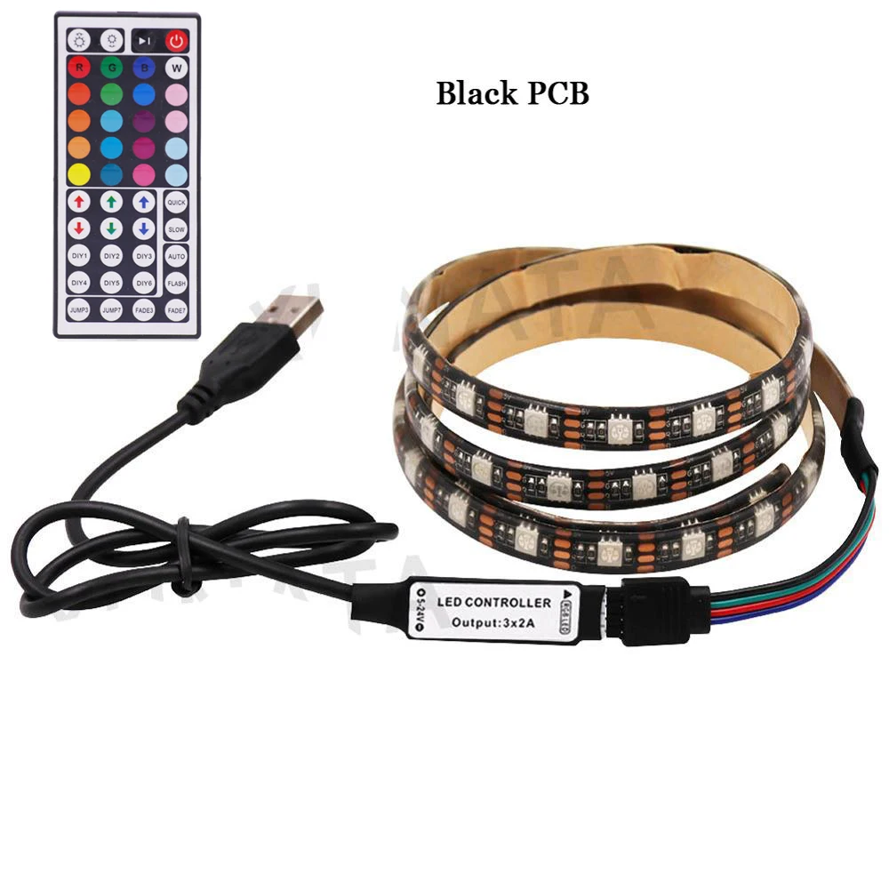 ตัวเลือกสินค้า LED Strip RGB ยืดหยุ่น 24/44 ชุดรีโมท ตกแต่งบ้าน