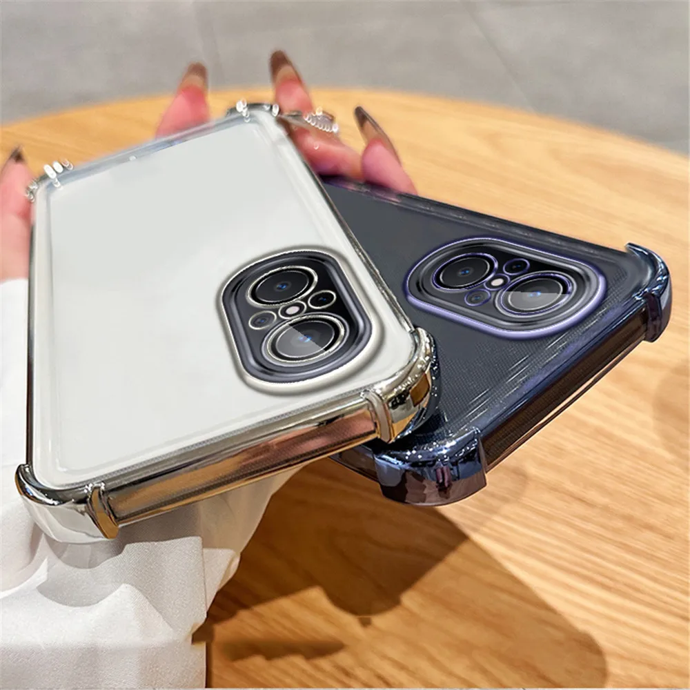 Luxury Shockproof Soft Silicone Clear Phone Case Cover