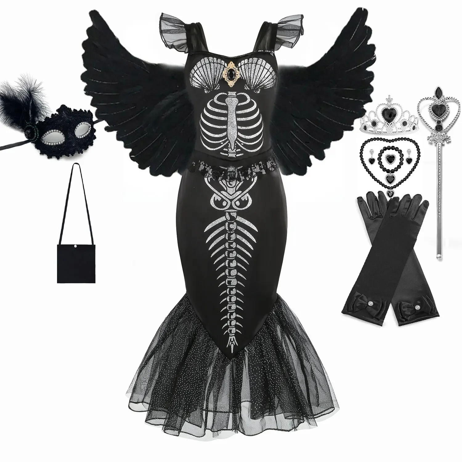 blackmilk mermaid dress Satin Black Mermaid Prom Dress with Sweetheart Neckline – loveangeldress
