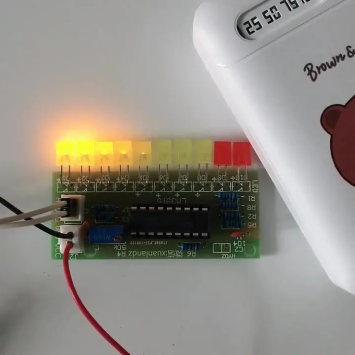 5X LM3915 Indicatore Di Livello Audio Kit Fai-Da-Te Kit Di - Foto 2