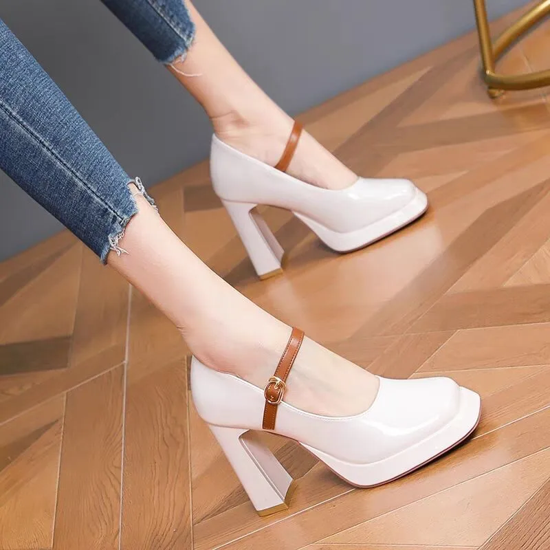 Buy Now Women Rose Gold Textured Block Heels Sandals – Inc5 Shoes