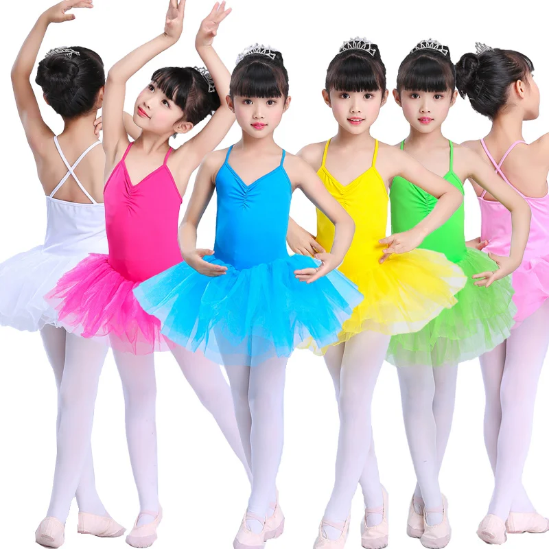 Infant Toddler Kids Children Ballet Tutu Dress Dance Costume Pink Fairy