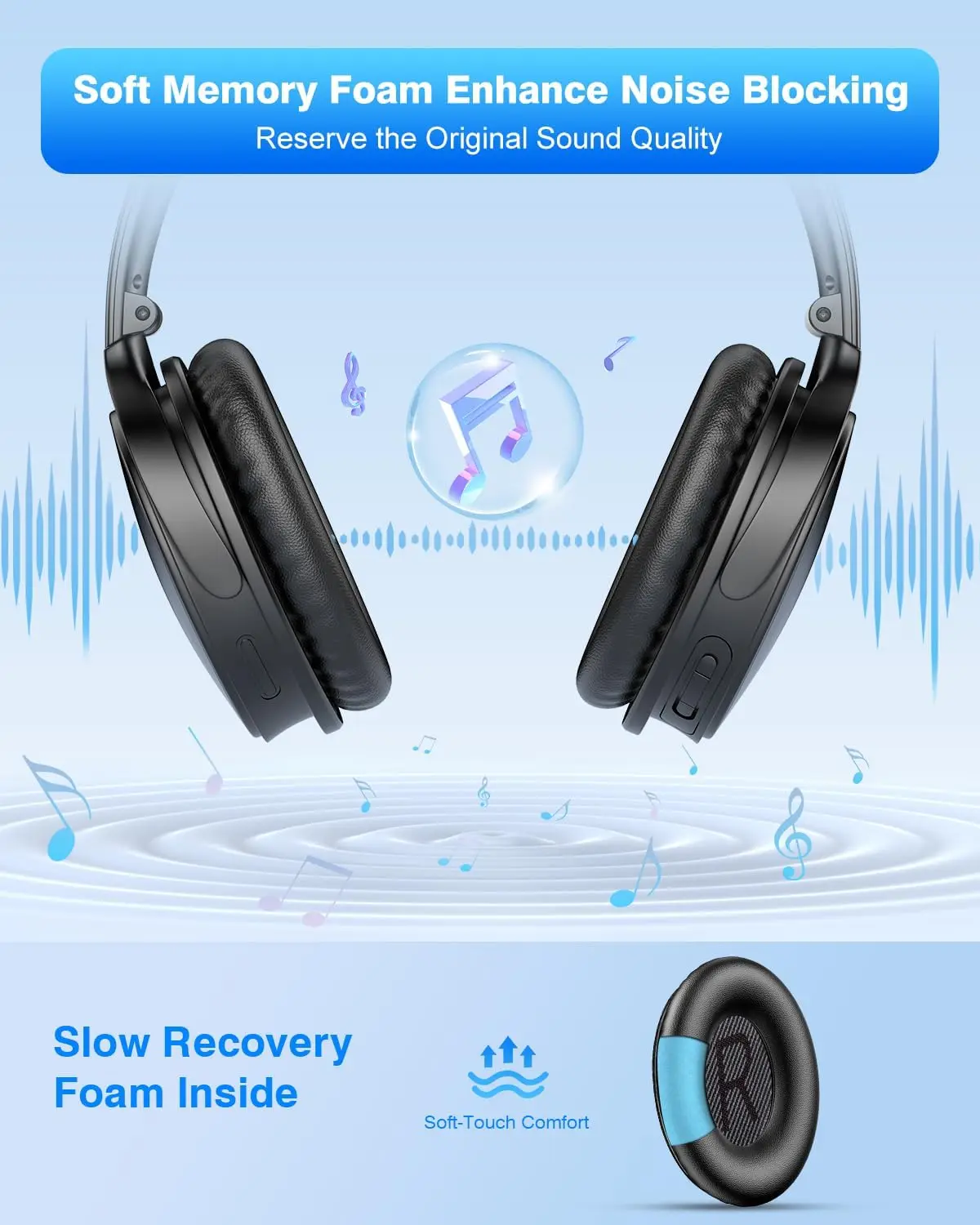 Earpad+Headband Cover Kit for Srhythm NC25 NC35 Pro NiceComfort 25 35 Headphones Replacement Ear Cushions Pads Cover Earmuffs