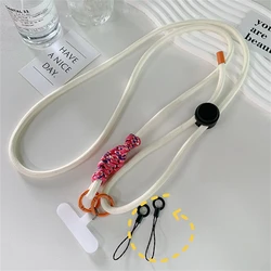 Versatile Adjustable Phone Lanyard with Card Holder and Anti - Lost Wrist Strap (C)