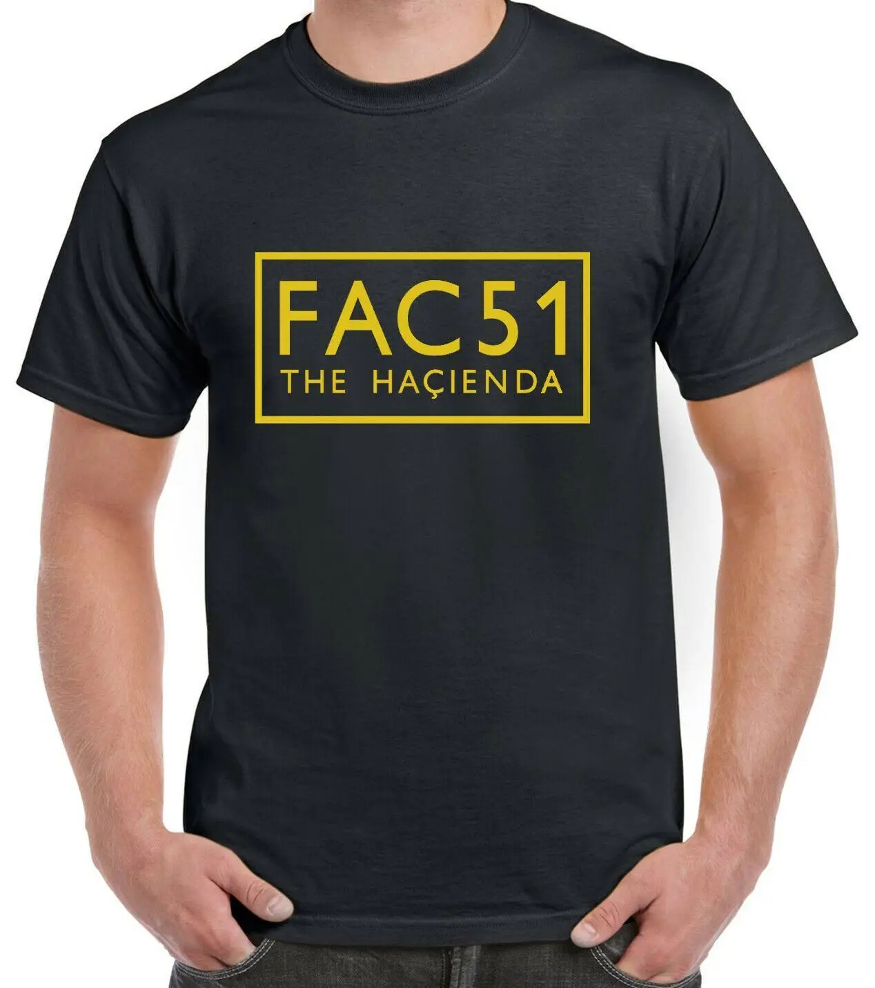 Fac 51 Hacienda Anni '80 Nuovo Ordine Happy Monday Dance Music T-Shirt
