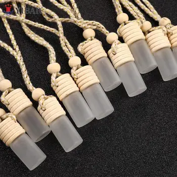 10 pz/lotto 5ml Bottiglia di Profumo Per Auto per Oli Essenziali Deodorante Auto Ornamento Auto-styling Profumo Ciondolo Accessori Auto Caldi
