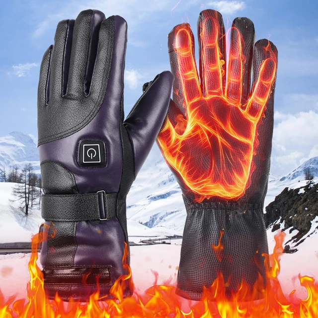 Gants Hiver - Gants moto - Gants Chauffants Électriques Homme