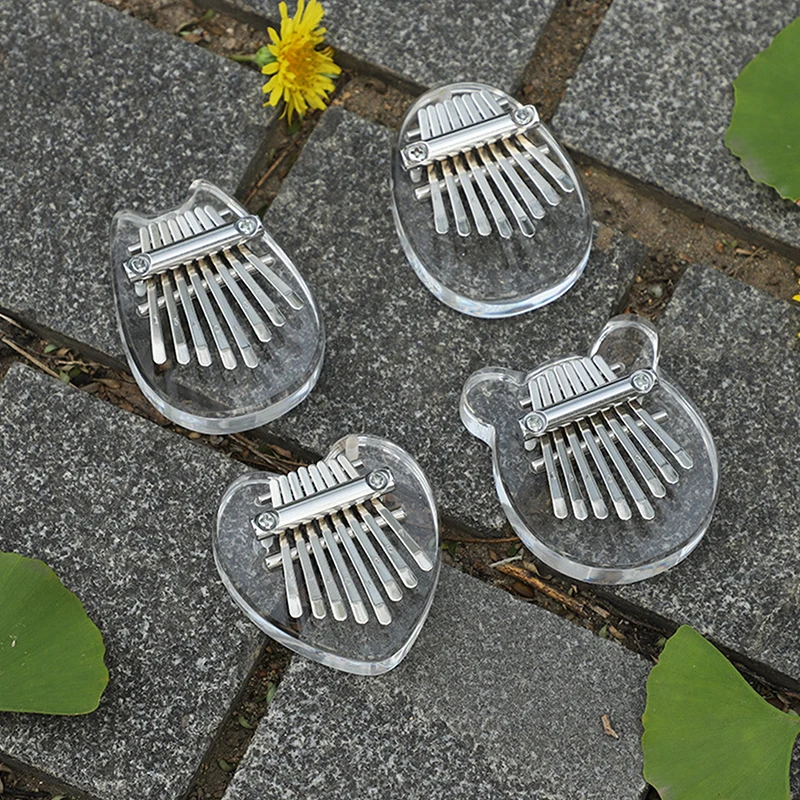 Mini Kalimba 8 Keys Wooden High Quality Exquisite Finger Thumb Piano Marimba Musical New Year Accessory Christmas Gift