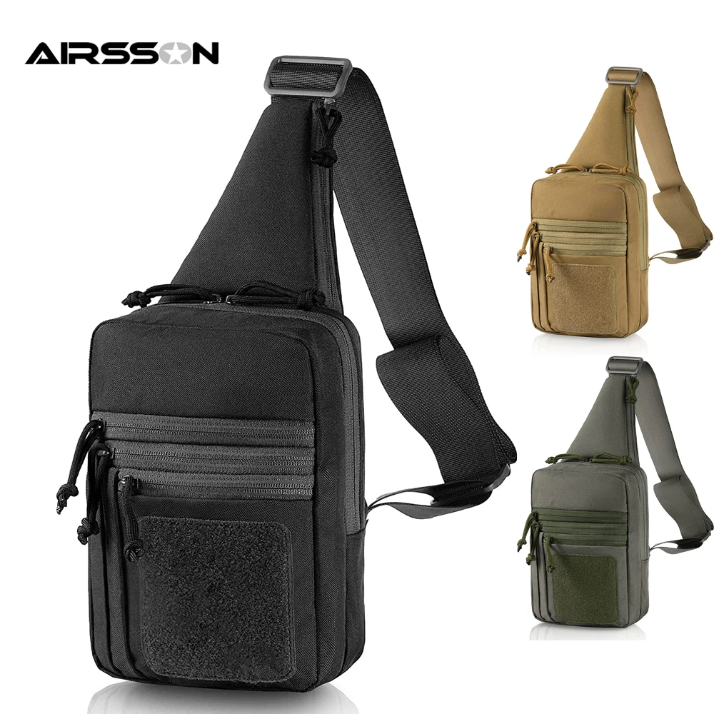 

Tactical Shoulder Bag Military Concealed Gun Holster Pistol Carry Pouch Handgun Holder Bag For Outdoor Camping Hunting EDC Pack