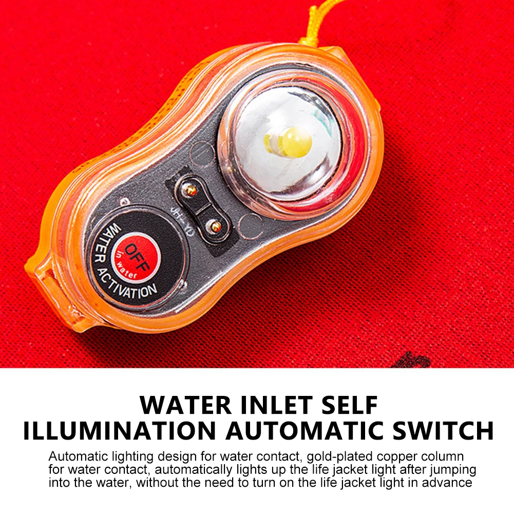 Surfing Life Jacket 5-1pcs LED Lithium Lamp Position Indicator Self-Lighting Swimming Emergency Lamp life jacket
