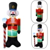 2.4M Inflatable Nutcracker Soldier built-in LED Light Outdoors Christmas Decorations for Indoor Home Yard Garden Xmas Decoratio 5