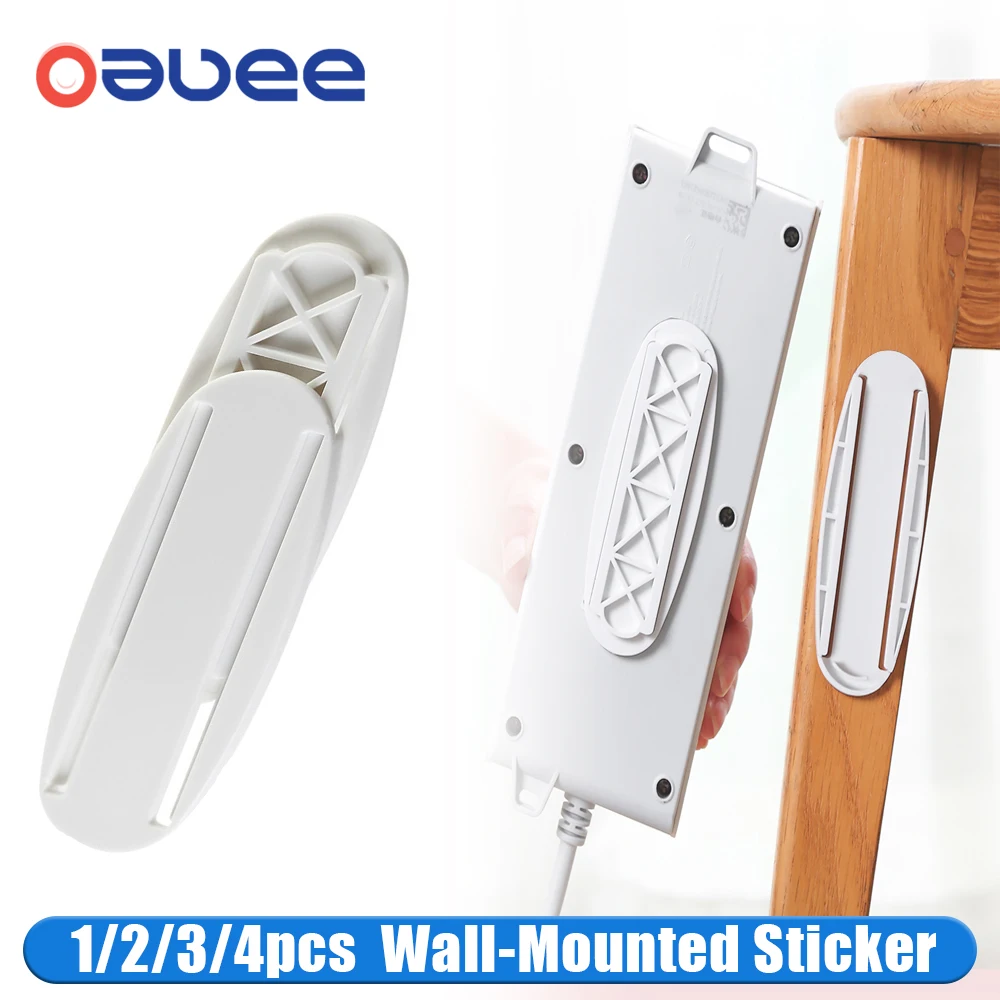 Wall Mounted Sticker Punch Free Plug Power Outlet Holder Traceless