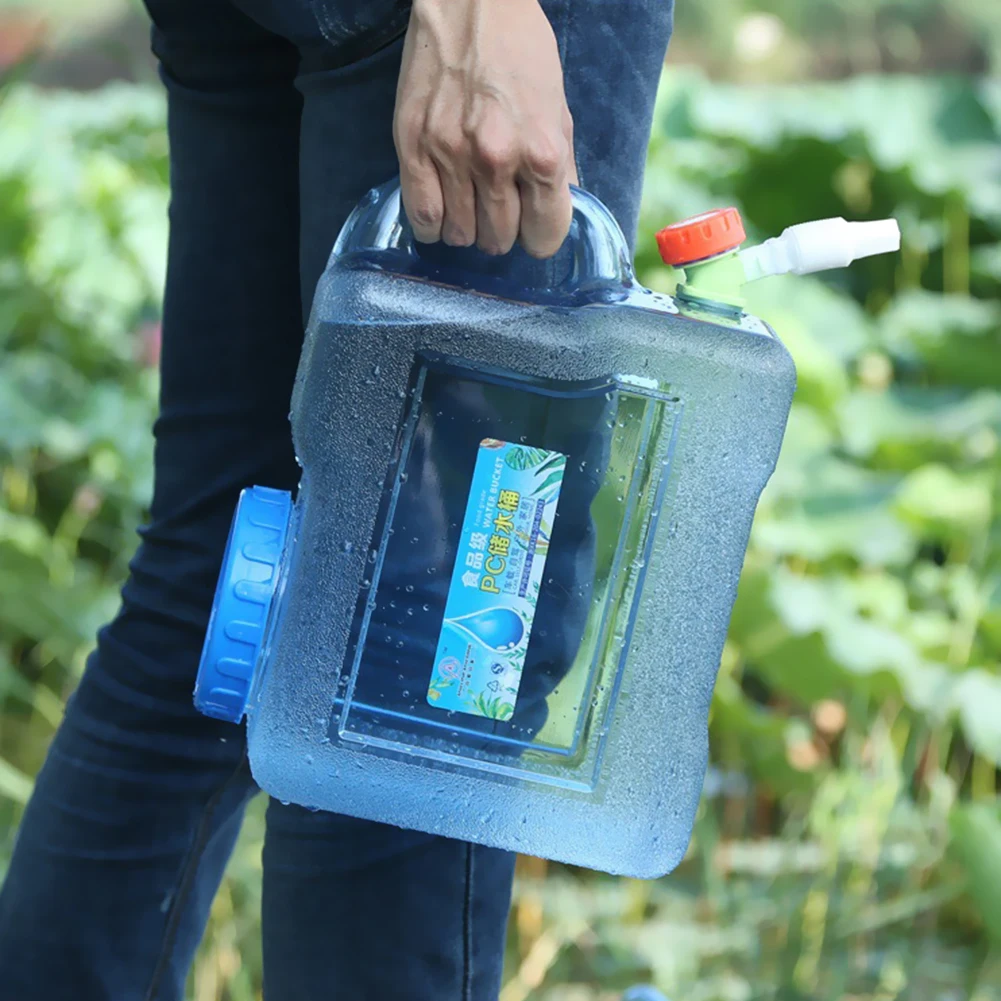 6/8/13/18L Water Container Portable Water Tank Container Faucet No Leakage Large Capacity for Camping Cooking Storage water storage container
