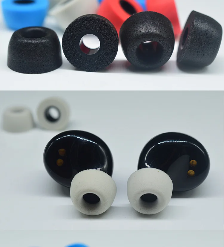 Memory Foam Ear Tips Height 7mm 4.9mm caliber For TWS QCY T1/T5 E10 ZS10PRO C12ZSX Earplugs Headset Noise Isolation Ear Cotton