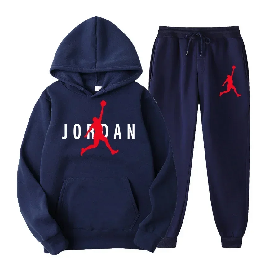 Men Women Tracksuit Hoodies + Pants 2Pcs Sets Suit Fashion Trend Hip Hop Y2K Clothing Sportswear Sweatshirts