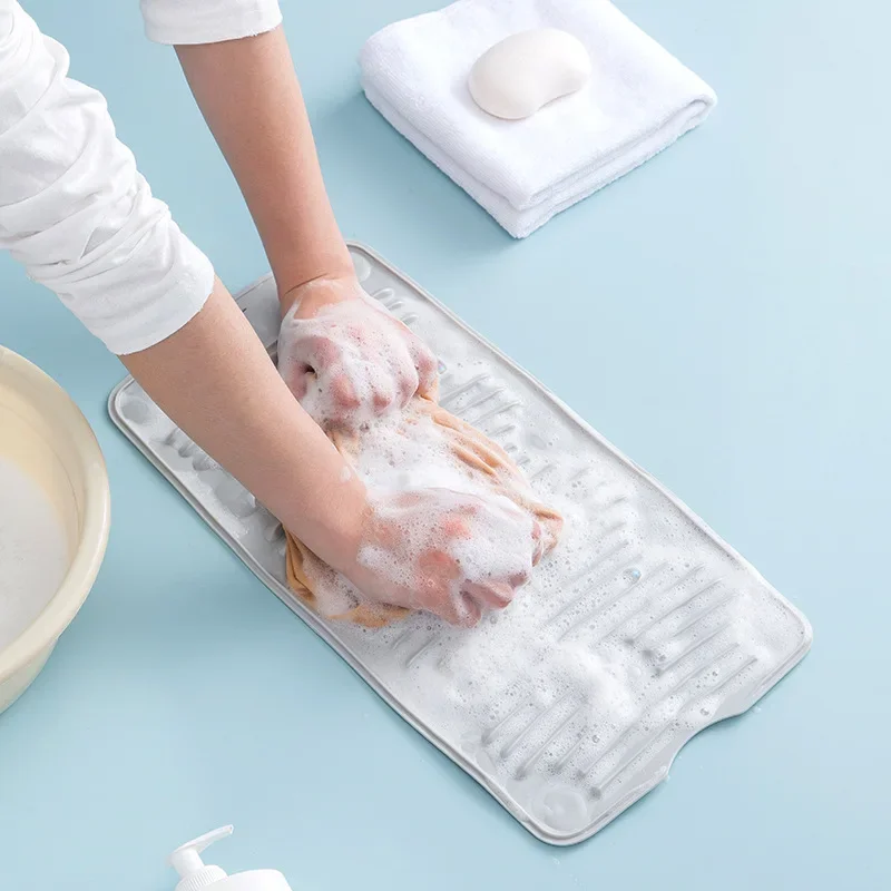 Laundry Board Foldable Small Soft Silicone Anti Slip Rubber Thickened