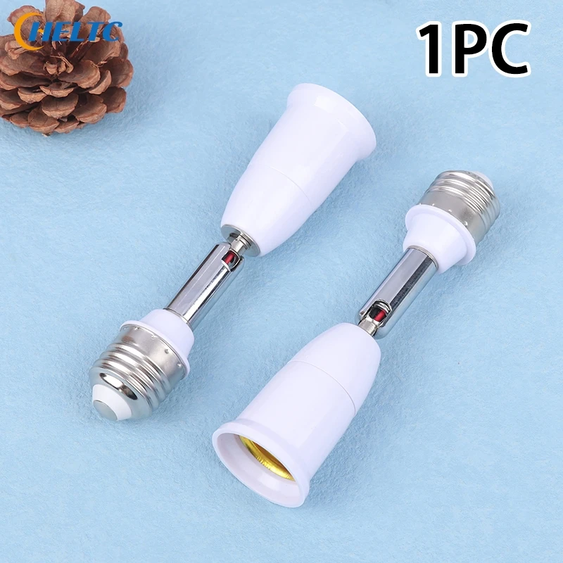 1pc Universal E27 To E27 Holder Extender For Socket Adjustable To Base Converter For Screw Bulb Extension Adapter