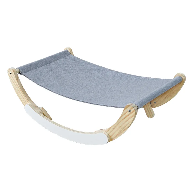 

Pet Cat Hammock Wooden Cat Bed Cradle Breathability Comfort Rocking Chair for Cat Toys Kitten Beds Nest Pet Cat Furniture