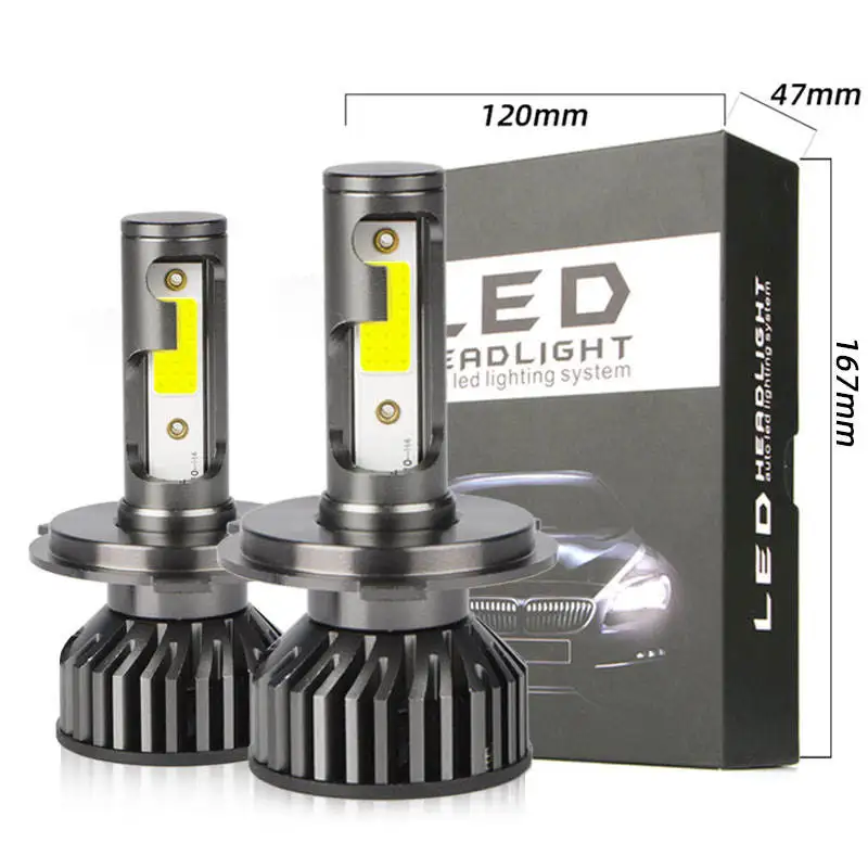 

2Pcs H7 H4 H1 H11 H8 HB4 HB3 9005 9006 H27 Lamp MINI Headlight Bulbs H16 Car Auto Fog Lights 20000LM COB 12V 6000K 3000K 6500K