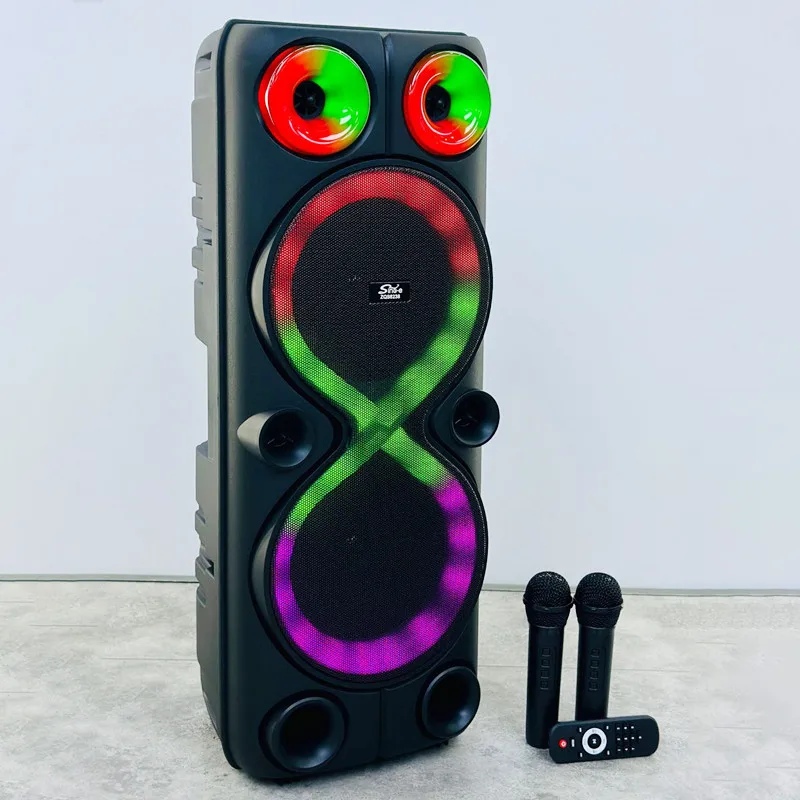 New High-power Bluetooth Speaker Dual 8-inch RGB Marquee Wireless 1