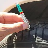 Tire Tread Depth Gauge Tool Professional Tire Gauge Precision Tread Depth Gauge Automotive Replacement Gauge Easy-to-Read Displa 1