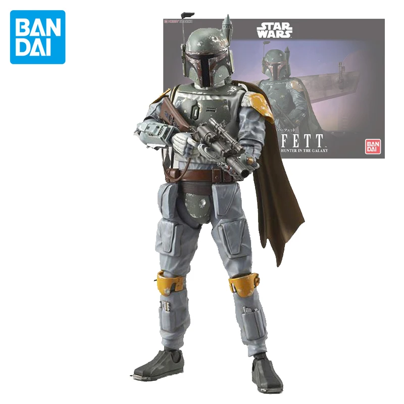 Original Bandai Star Wars 1/12 Bounty Hunter BOBA FETT Assembly Model Suit Anime Action Figures Children's Toys Holiday Gifts | Игрушки и