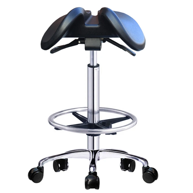 Work Wheels Swivel Chair Horse Saddle Stylist Professional Aesthetic Chair Hairdressing Behandelstoel Salon Stool LJ50BC