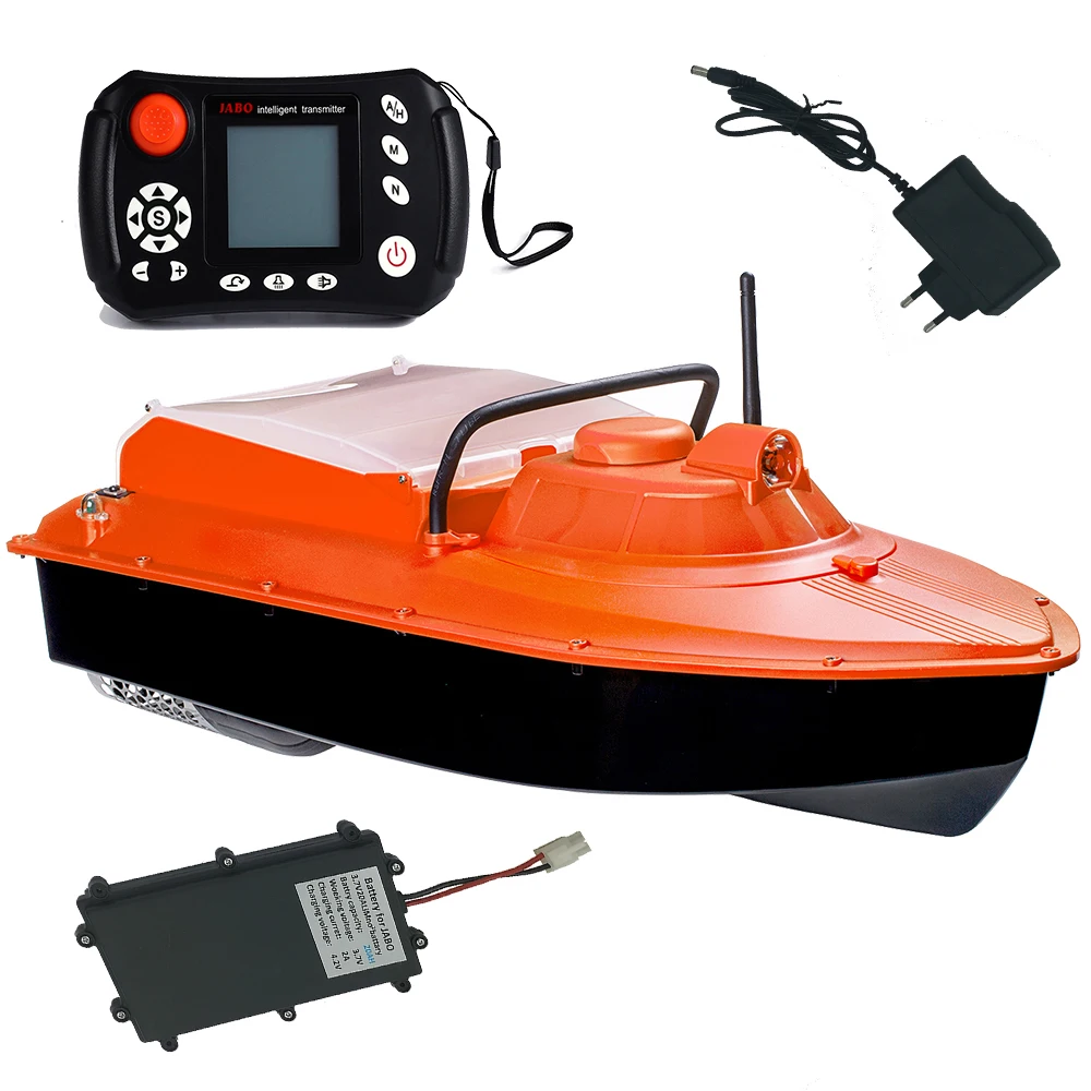 JABO2AG-20A Orange GPS Auto Navigation Bait Boat, магазин 2,4G, дисплей с 16 точками кормления на 11 языках, склад в США