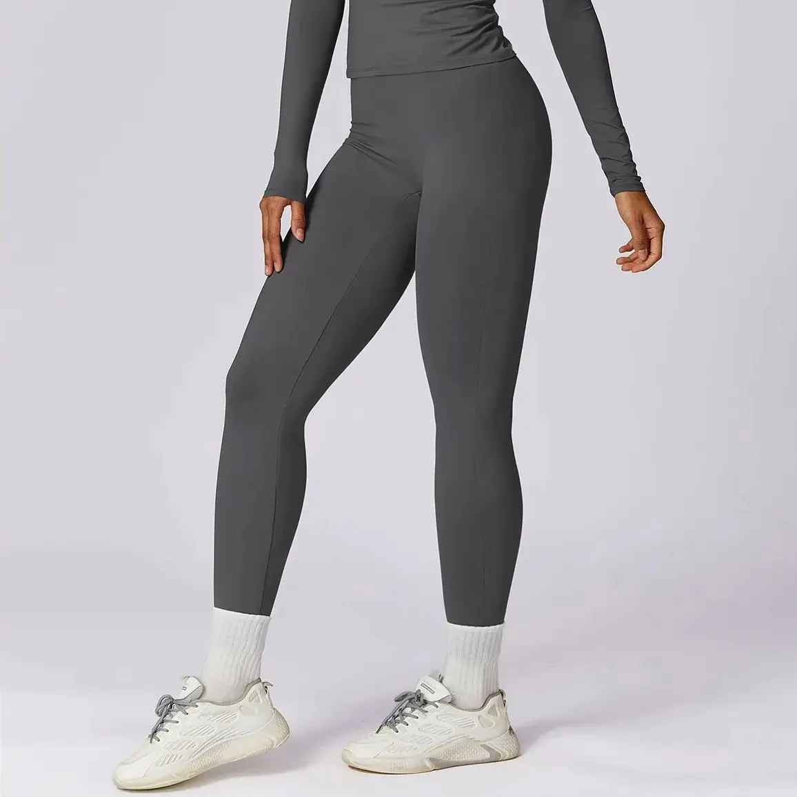 

MODITIN 2024, женские дизайнерские брюки для фитнеса с эффектом пуш-ап, однотонная одежда для спортзала, Спортивная удобная одежда для бега