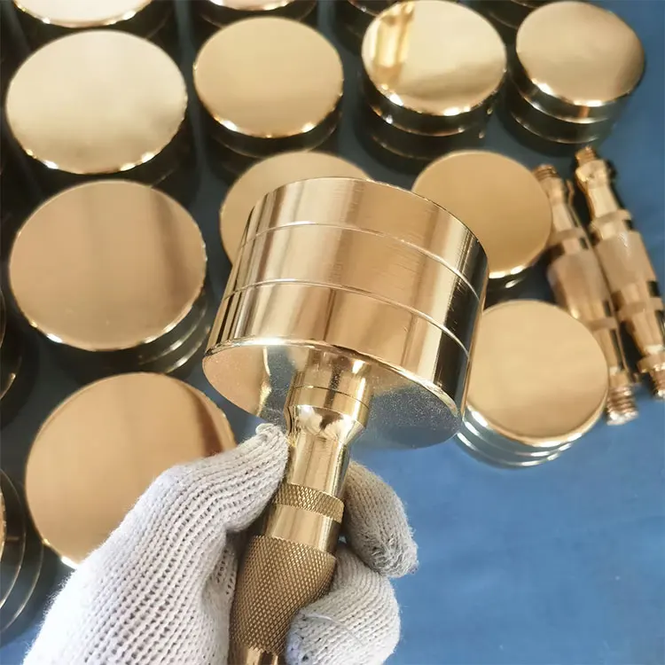 high quality gold dumbbells home gym equipment dumbbells